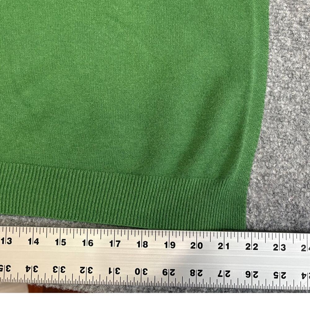 Made in Italy Green Boatneck Poncho Cashmere Blend One Size - Picture 6 of 6